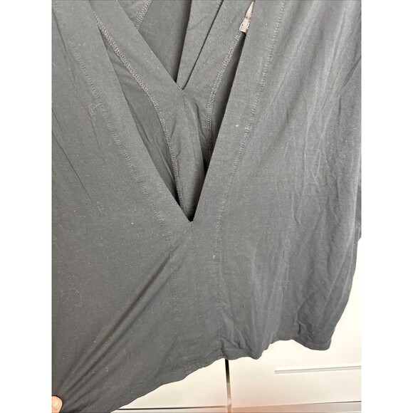 2 Cosabella Talco Double V Crop Top Womens XL Black pajama top loungewear - Picture 10 of 11